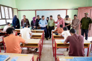 مدير عام الشيخ عثمان يدشّن امتحانات الثانوية العامة الوزارية