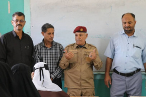 رئيس انتقالي الضالع يدشن امتحانات الثانوية العامة في ثانوية عائشة للبنات