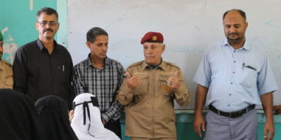 رئيس انتقالي الضالع يدشن امتحانات الثانوية العامة في ثانوية عائشة للبنات