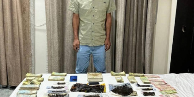 الإدارة العامة لمكافحة المخدرات بقوات الحزام الأمني تطيح بأحد مروّجي المخدرات في أحد فنادق العاصمة عدن