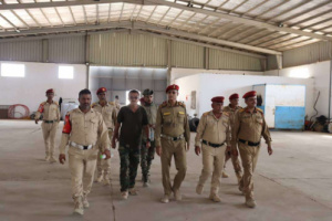 العميد الشبث والمقدم النقيب يتفقدان لواء الشرطة العسكرية الجنوبية بالعاصمة عدن