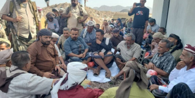 العميد المشوشي يلتقي مشائخ وأعيان قبائل مديرية مودية بأبين