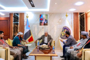 الكثيري يستقبل عددًا من مشايخ وأعيان محافظة الضالع