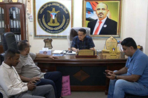 رئيس تنفيذية انتقالي لحج يلتقي أمين عام نقابة المهندسين الجنوبيين