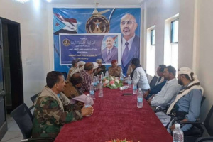رئيس تنفيذية انتقالي الضالع يلتقي عددًا من الشخصيات الاجتماعية ومشايخ منطقة مريس