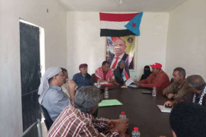 تنفيذية انتقالي لبعوس تناقش تقرير أداء قسم الشباب والرياضة