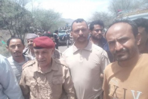فتح طريق عدن - صنعاء في منطقة مريس