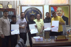 انتقالي لحج يكرم أبناء المحافظة الفائزين في البطولة العربية للجودو