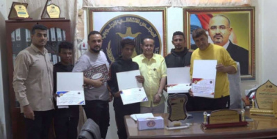 انتقالي لحج يكرم أبناء المحافظة الفائزين في البطولة العربية للجودو