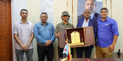 السقاف يكرم الخليفي بمناسبة فوزه برئاسة الاتحاد العربي للرياضات المائية