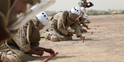 مركز مسام يعلن نزع 1139 لغماً في أسبوع