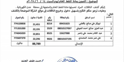 توجيهات بإمداد كهرباء عدن بـ12 مقطورة نفط يوميًا