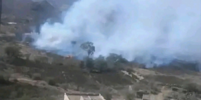 مليشيا الحوثي تواصل انتهاكاتها بإحراق مزارع المواطنين في صولان والرفقة شمال الضالع