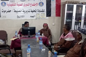 رئيس تنفيذية انتقالي الضليعة يستقبل نظيره من مديرية دهر بشبوة لبحث أوجه التعاون المشترك