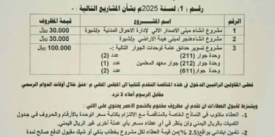 السلطة المحلية بعتق تعلن إنزال مناقصة عامة لإنشاء مركز الإصدار الآلي وتسوير خمس حدائق عامة
