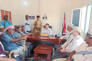رئيس انتقالي أبين يلتقي مشايخ ووجهاء وأعيان مديرية أحور