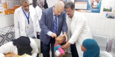 بحضور البيشي تدشين الحملة الوطنية للتحصين ضد شلل الأطفال في مديرية التواهي