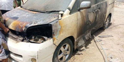 نقابة الصحفيين الجنوبيين بأبين تُدين جريمة إحراق سيارة الإعلامي عادل الحنشي
