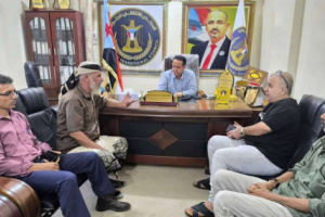 الحالمي يلتقي مدير الشؤون الإدارية للكهرباء بمحافظة لحج