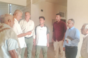 مدير عام الملاح يستقبل لجنة فنية من وزارة المياة والبيئة والصرف الصحي