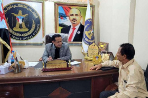 رئيس تنفيذية انتقالي لحج يلتقي مدير عام مديرية كرش