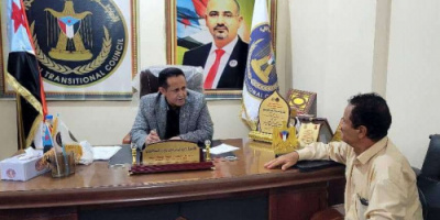 رئيس تنفيذية انتقالي لحج يلتقي مدير عام مديرية كرش