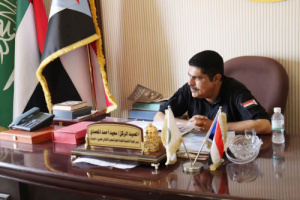 العميد المحمدي يشدد على انتقالي غيل بن يمين مضاعفة الجهود التنظيمية وخدمة المواطنين