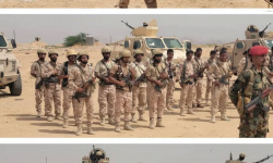 قائد ألوية الدعم والاسناد يتفقد جاهزية اللواء الاول دعم واسناد في مديرية المحفد
