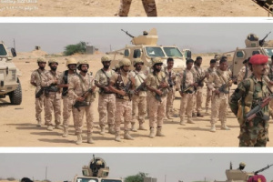 قائد ألوية الدعم والاسناد يتفقد جاهزية اللواء الاول دعم واسناد في مديرية المحفد