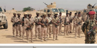 قائد ألوية الدعم والاسناد يتفقد جاهزية اللواء الاول دعم واسناد في مديرية المحفد