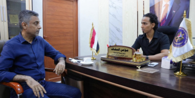 السقاف يبحث مع رئيس هيئة التأمين الصحي التعاون المشترك لتحسين الخدمات الصحية بالعاصمة عدن 