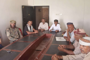 قيادة انتقالي مودية تناقش ضبط أسعار السوق مع السلطة المحلية والأجهزة الأمنية بالمديرية