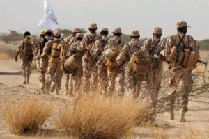 قوات العمالقة الجنوبية تنفذ مسيرًا عسكريًًا لتعزيز استعدادها القتالي