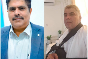 العميد المحمدي يطمئن هاتفيًا على صحة المدير العام لأمن وشرطة ساحل حضرموت 
