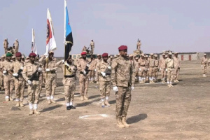 عرض عسكري مهيب لوحدات اللواء الثاني دعم وإسناد يجسد الجاهزية القتالية العالية