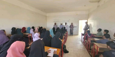انتقالي سقطرى يتفقد المخيم الصيفي التعليمي في مدرسة صلاح الدين الأيوبي بحديبو
