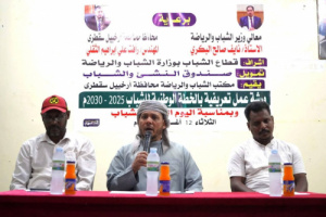 سقطرى تحتفي باليوم العالمي للشباب بتنظيم الورشة التعريفية الوطنية 2025–2030م