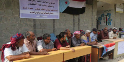 انتقالي الأزارق يطلع على احتياجات المواطنين في منطقة عباب