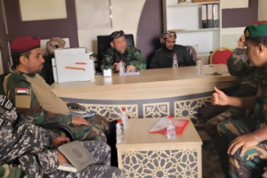 مدير التوجيه المعنوي بقوات الحزام الأمني يترأس اجتماعا بأركانات توجيه الاحزمة في المحافظات
