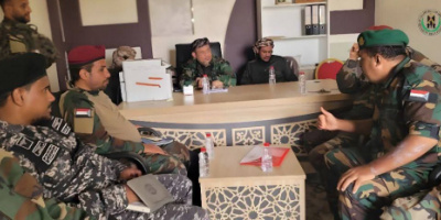 مدير التوجيه المعنوي بقوات الحزام الأمني يترأس اجتماعا بأركانات توجيه الاحزمة في المحافظات