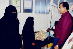 انتقالي أبين يتفقد مركز معالجة الإسهالات بمستشفى زنجبار