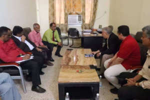 فريق التوجيه والرقابة الرئاسي يزور كلية الزراعة في بلحج ويطلع على جهود عملها