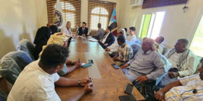 فريق التوجيه والرقابة الرئاسي يعقد لقاءً مع الهيئة التنفيذية للقيادة المحلية لانتقالي سقطرى