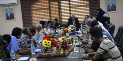 فريق التوجيه والرقابة الرئاسي يشارك في اجتماع السلطة المحلية لمناقشة تأثيرات السيول بلحج