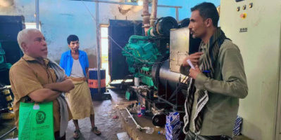 رئيس انتقالي أحور يتفقد محطة كهرباء المديرية ويلتقي مدير مكتب الزراعة والري بالمديرية