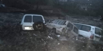 أصبحت منطقة منكوبة..سيول مدمرة تضرب جبل حبشي