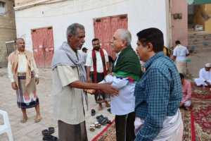 الشعيبي والمحمدي يقدّمان واجب العزاء في وفاة العميد الركن سالم عمر باشادي