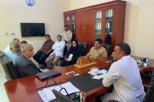 فريق التوجيه والرقابة الرئاسي يزور مستشفى 24 أبريل العسكري بالمكلا