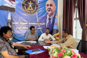 فريق الرقابة والتوجيه الرئاسي يلتقي مدير الإدارة المالية والإدارية في تنفيذية انتقالي الضالع
