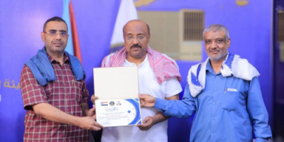 انتقالي شبام يكرم مطبق وصبيح وباحفين تقديرا لعطائهم الإعلامي